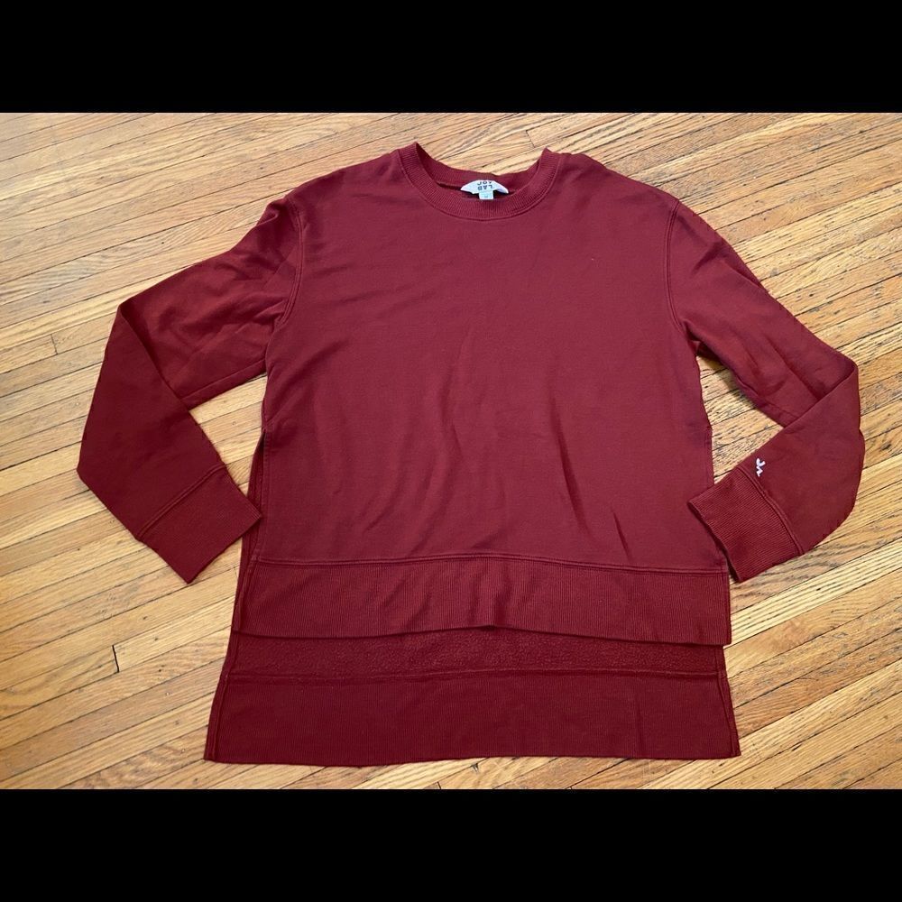 JoyLab maroon red active crewneck sweat shirt